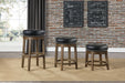 Westby Round Swivel Counter Height Stool, Black