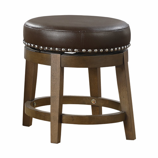 Westby Round Swivel Stool, Brown