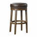 Westby Round Swivel Pub Height Stool, Brown