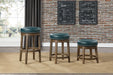 Westby Round Swivel Pub Height Stool, Green