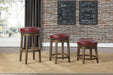 Westby Round Swivel Stool, Red
