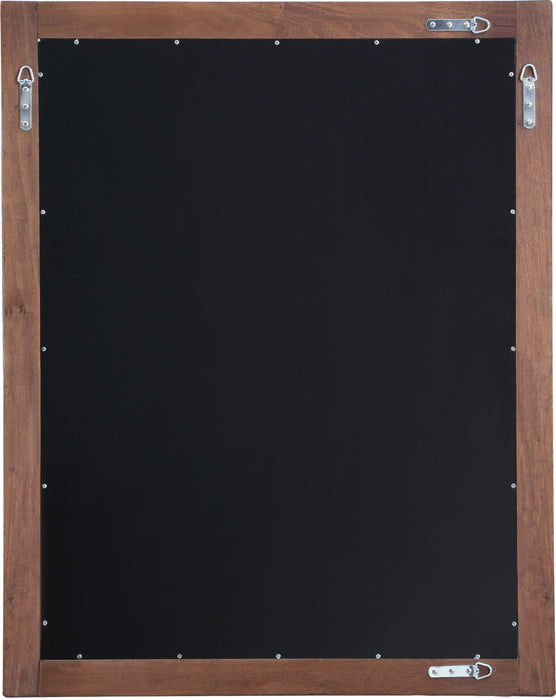 Maxine 31.5" W X 39.5" H Wood Veneer Frame Mirror