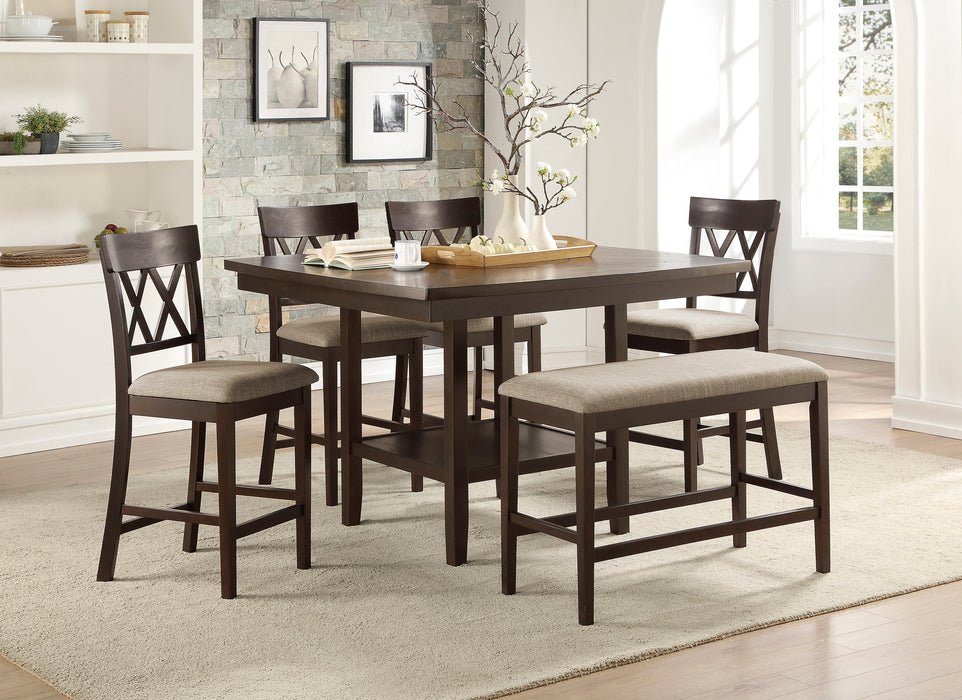 Balin Counter Height Table with Lazy Susan