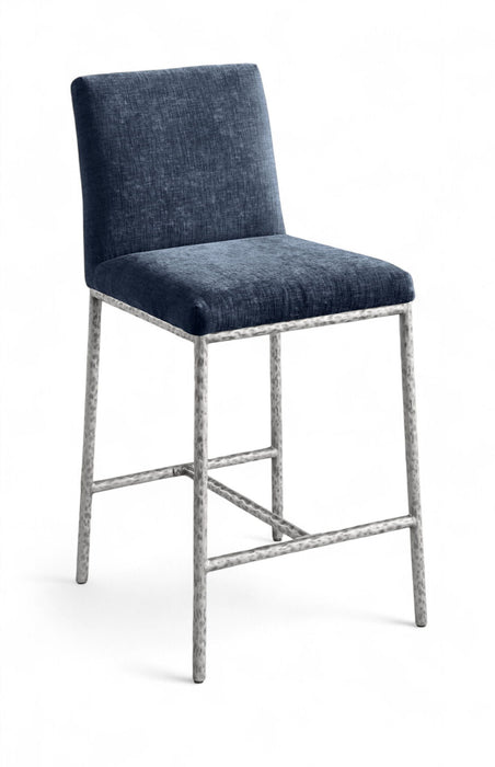 Reeves Chenille Fabric Upholstered Counter Stool
