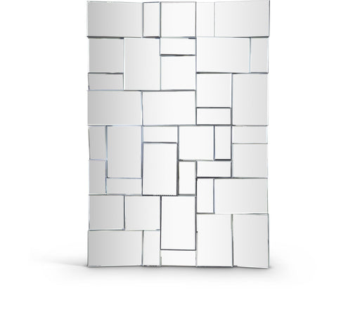 Action 31.5" W X 47" H Geometric Design Mirror