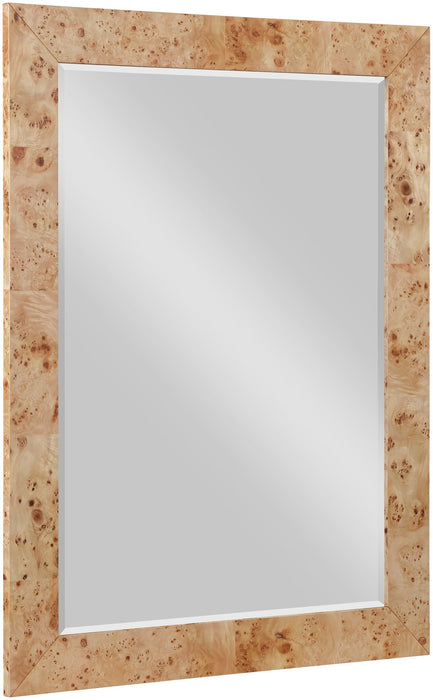 Cresthill 36" W X 48" H Burl Wood Frame Mirror
