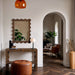 Vassa Burl Veneer Console Table