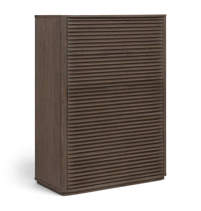 Morino Oak Veneer And Solid Wood Chest