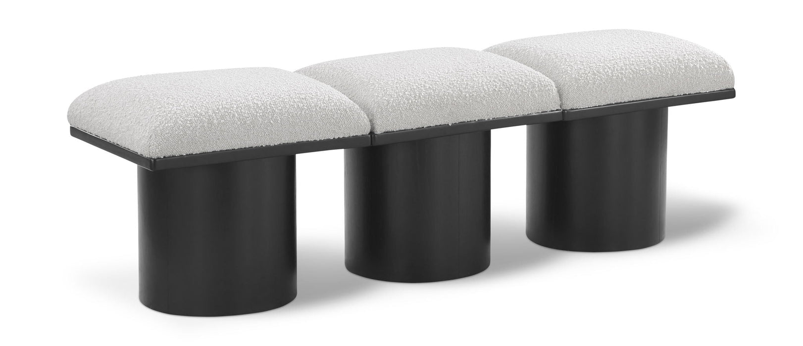 Pavilion Boucle Fabric Upholstered 3pc. Modular Bench