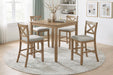 Crossbuck 5-Piece Pack Counter Height Set