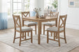 Crossbuck 5-Piece Pack Dinette Set