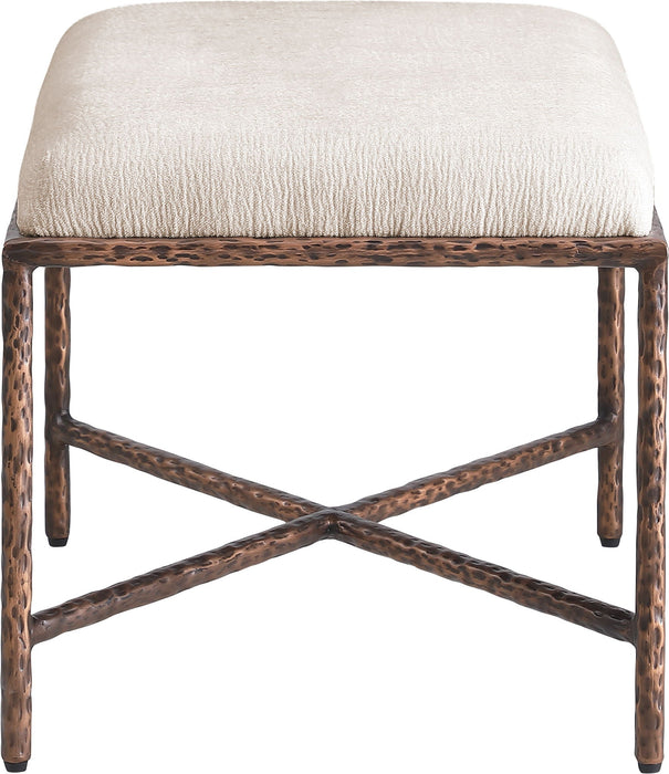 Valley Chenille Fabric Upholstered Bench