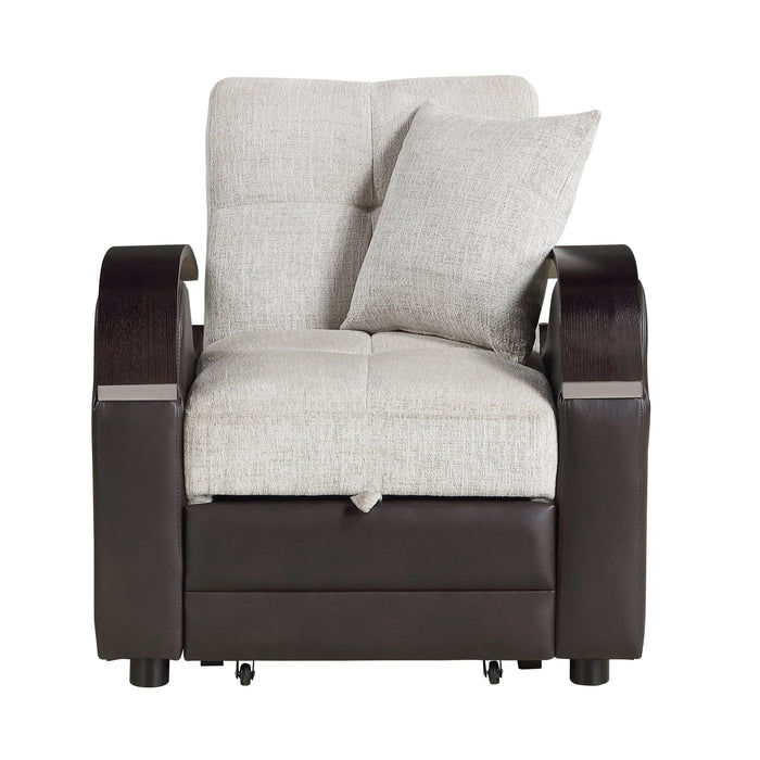 8429BE Chair with Pull-out Bed and Click Motion Back