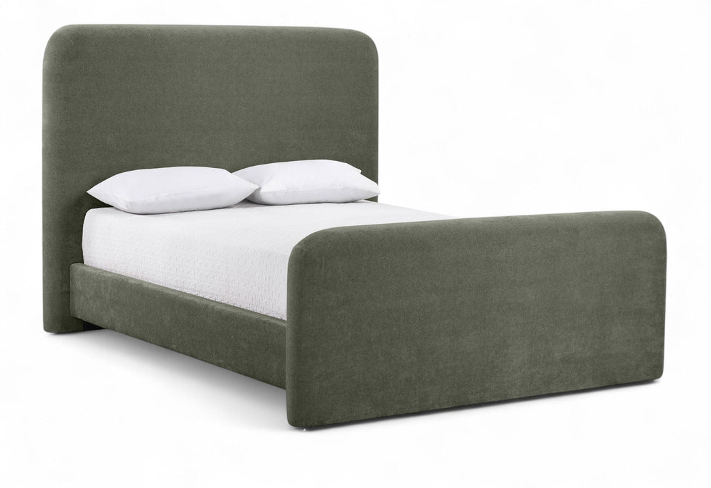Fira Chenille Fabric Upholstered Bed