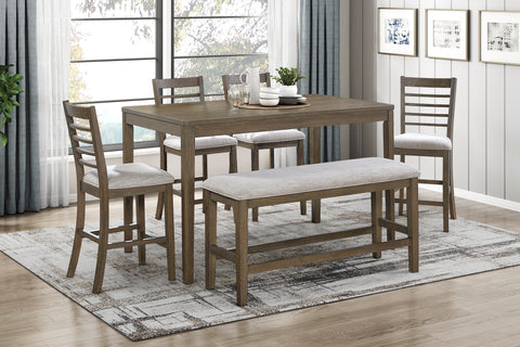 Emilia 6-Piece Pack Counter Height Set