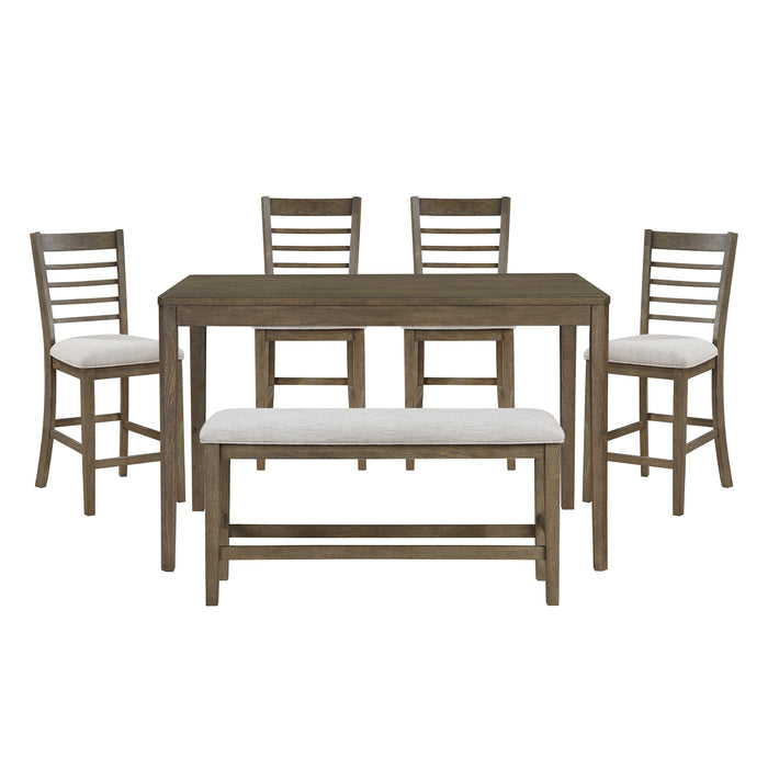 Emilia 6-Piece Pack Counter Height Set