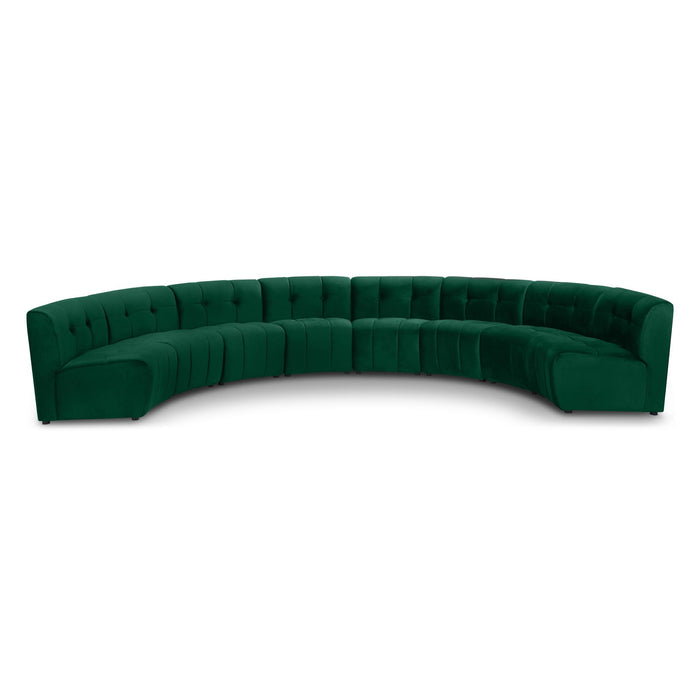 Limitless 174.5" Velvet Upholstered 8pc. Modular Sectional