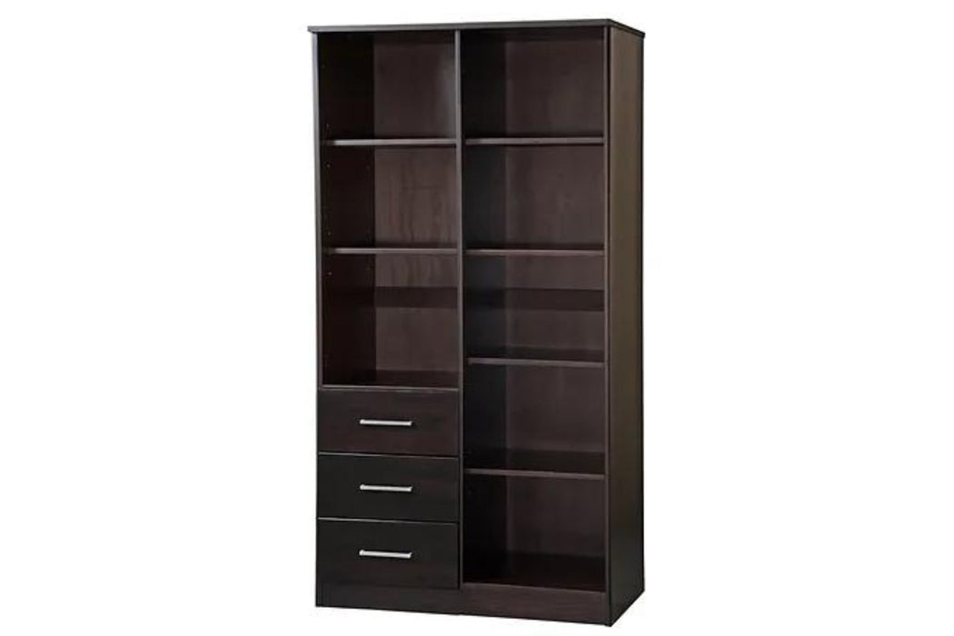 7103 Palace Imports Metro 100% Solid Wood Wardrobe with Mirror With Optional Shelves
