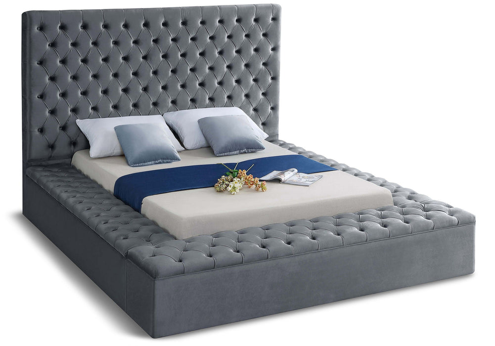 Bliss Velvet Upholstered Bed