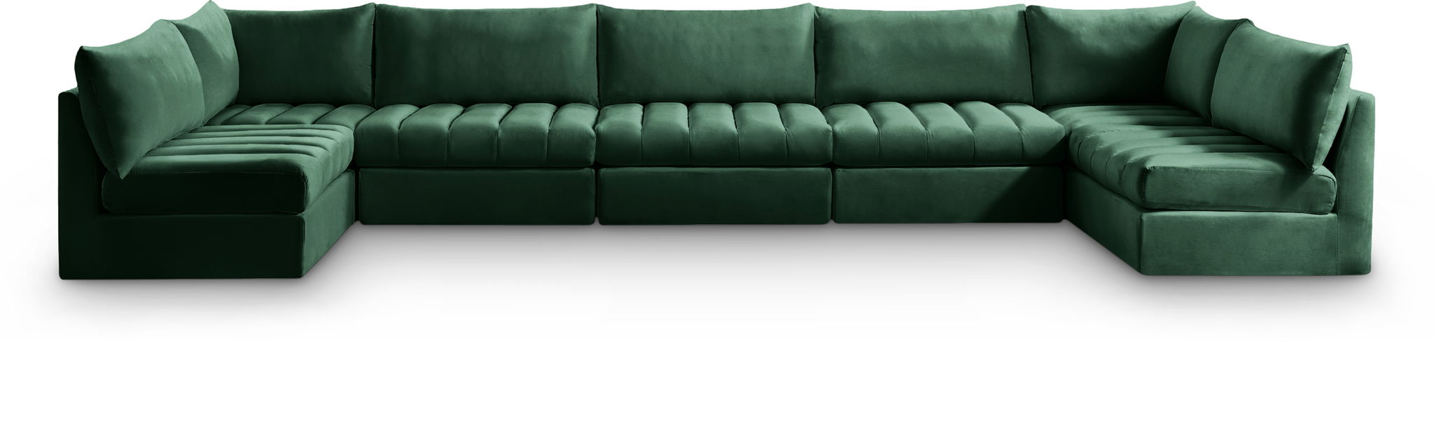 Jacob 177" Velvet Upholstered 7pc. Modular Sectional