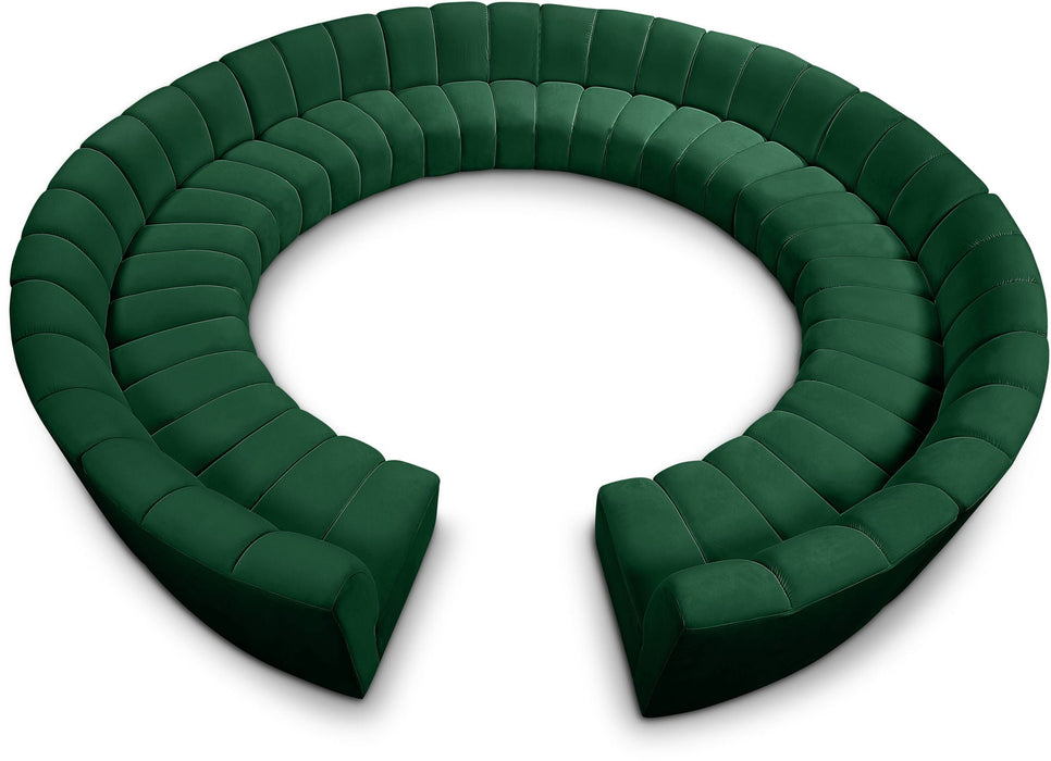 Infinity 178" Velvet Upholstered 12pc. Modular Sectional