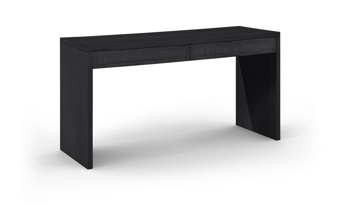 Avro Cane, Solid Wood And Oak Veneer Desk