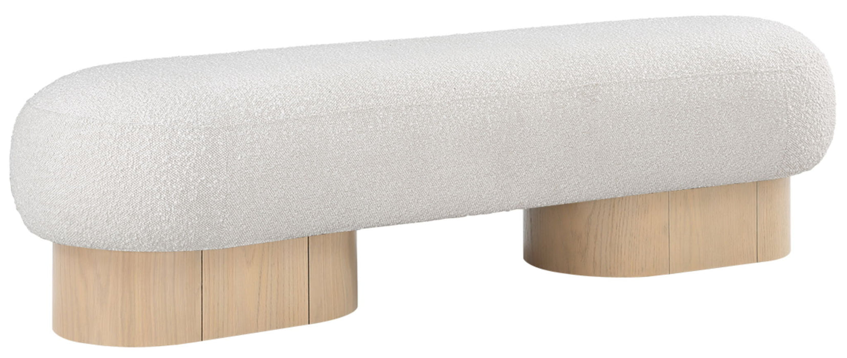 Robertson Boucle Fabric Upholstered Bench