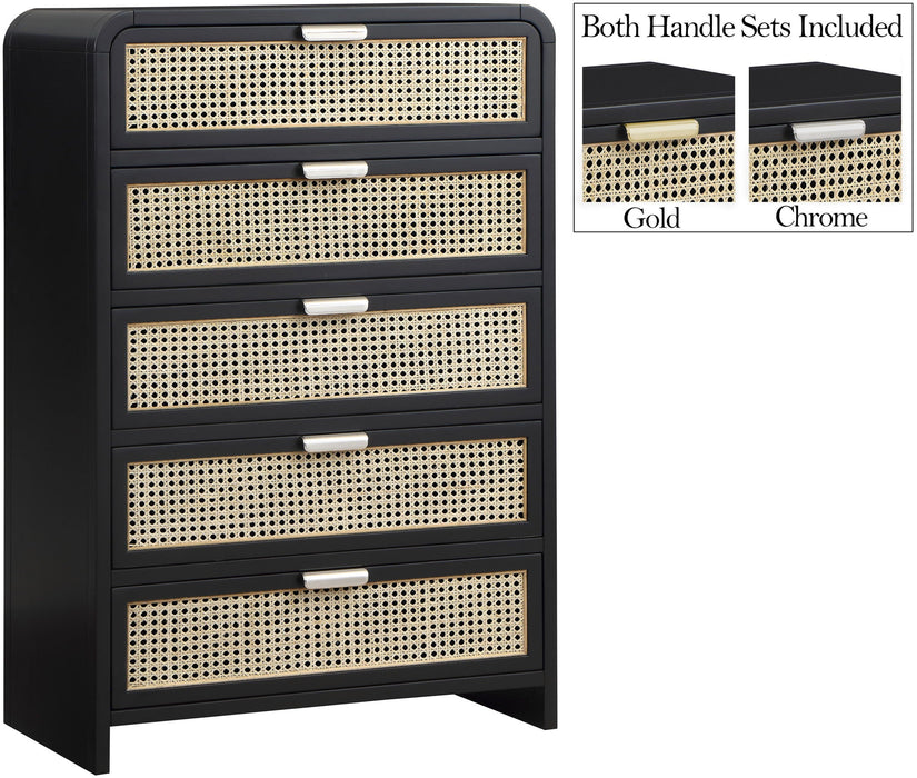 Sage Solid Wood And Natural Cane Wood Chest