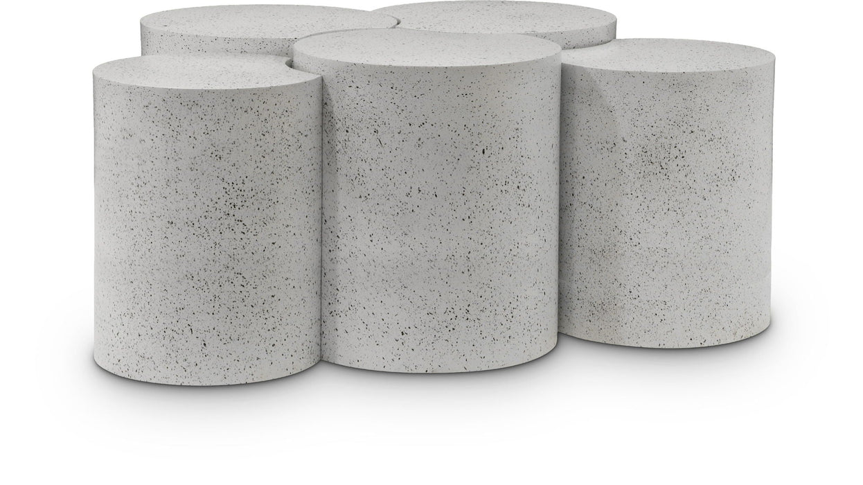 Dimple Terrazzo Pattern Iron Nesting 5pc. Modular Coffee Table
