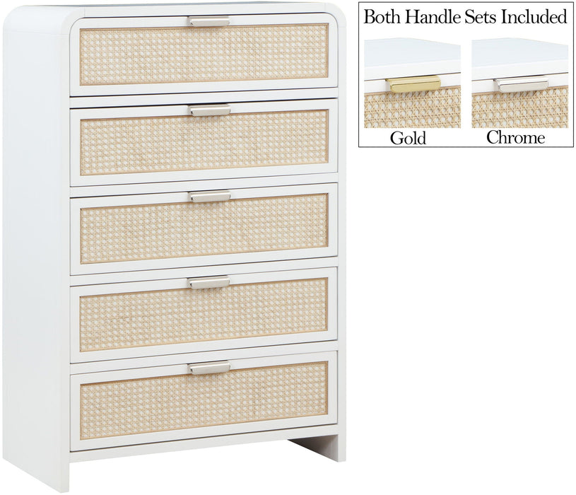 Sage Solid Wood And Natural Cane Wood Chest