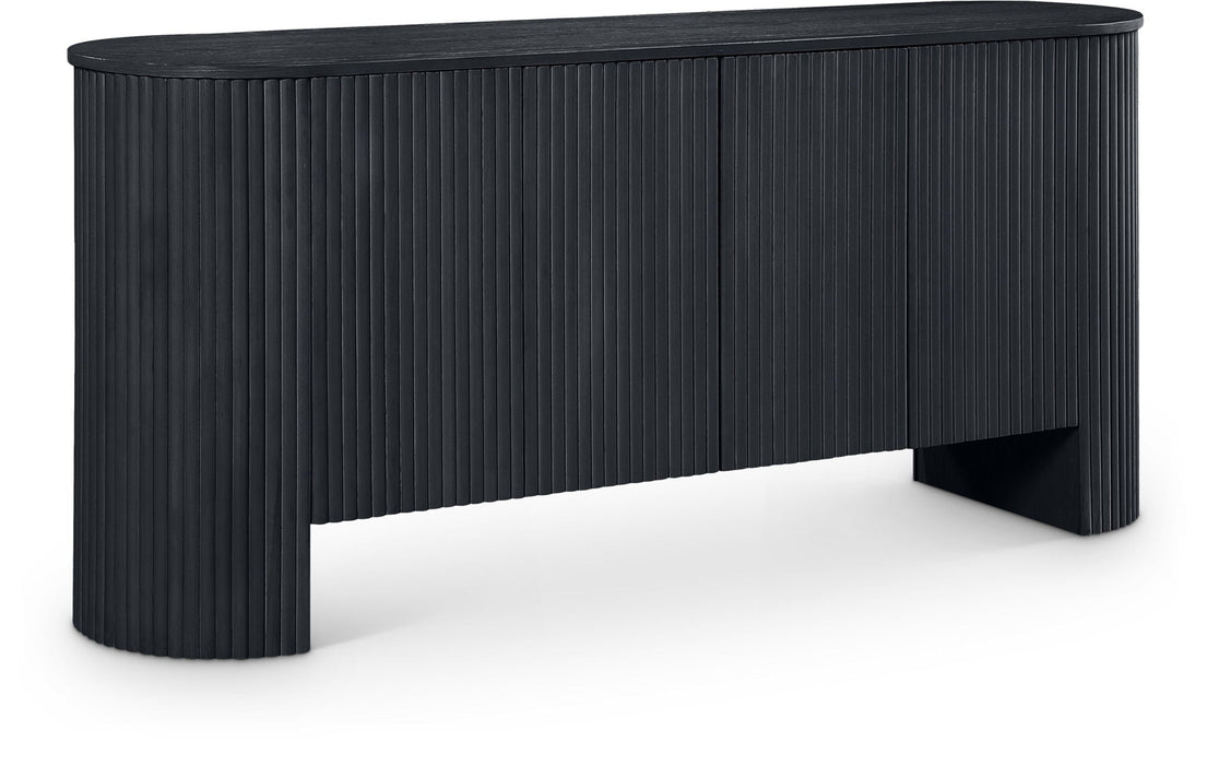 Belinda Beech Wood And Oak Veneer Sideboard / Buffet
