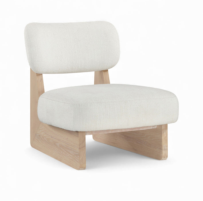 Vetra Linen Textured Fabric Upholstered Chair