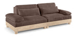 Turin 95.5" Chenille Fabric Upholstered 2pc. Modular Loveseat