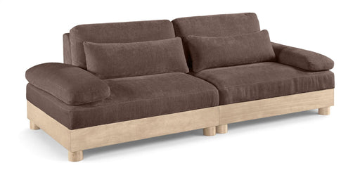 Turin 95.5" Chenille Fabric Upholstered 2pc. Modular Loveseat
