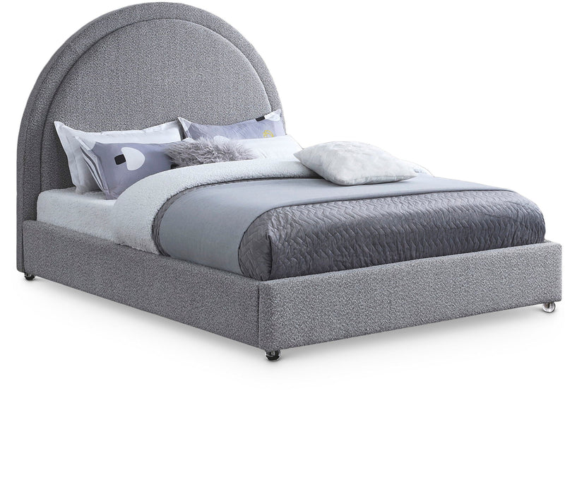 Milo Boucle Fabric Upholstered Bed