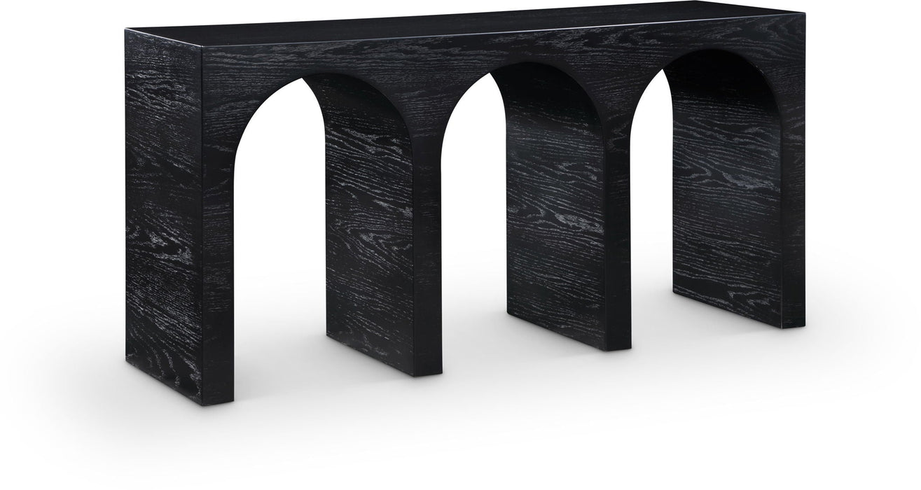 June Oak Wood Console Table