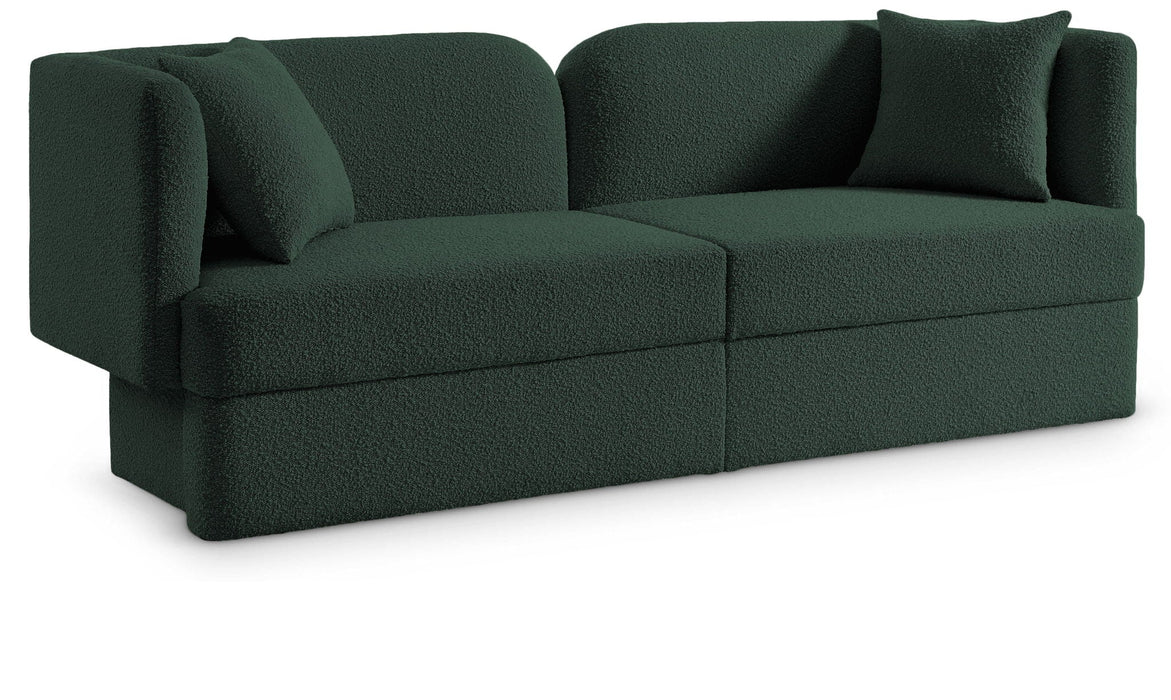 Marcel 91" Boucle Fabric Upholstered Sofa