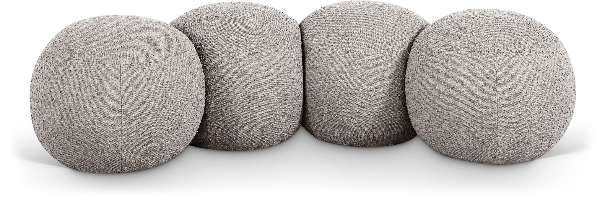 Apollo Boucle Fabric Upholstered Bench