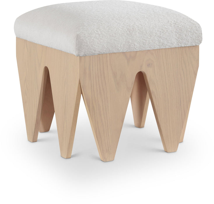 Altair Velour Fur Fabric Upholstered Bench