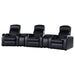 Cyrus 5-piece Upholstered Home Theater Seating with 3 Recliners