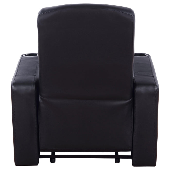 Cyrus 5-piece Upholstered Home Theater Seating with 3 Recliners