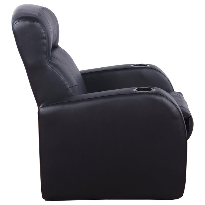 Cyrus 5-piece Upholstered Home Theater Seating with 3 Recliners