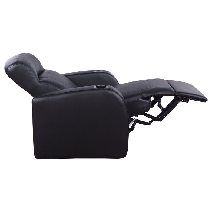 Cyrus 5-piece Upholstered Home Theater Seating with 3 Recliners