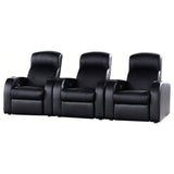 Cyrus 3-piece Upholstered Home Theater Seating with 3 Recliners