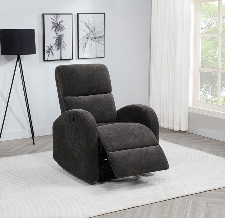 Sillón reclinable eléctrico Grant tapizado gris