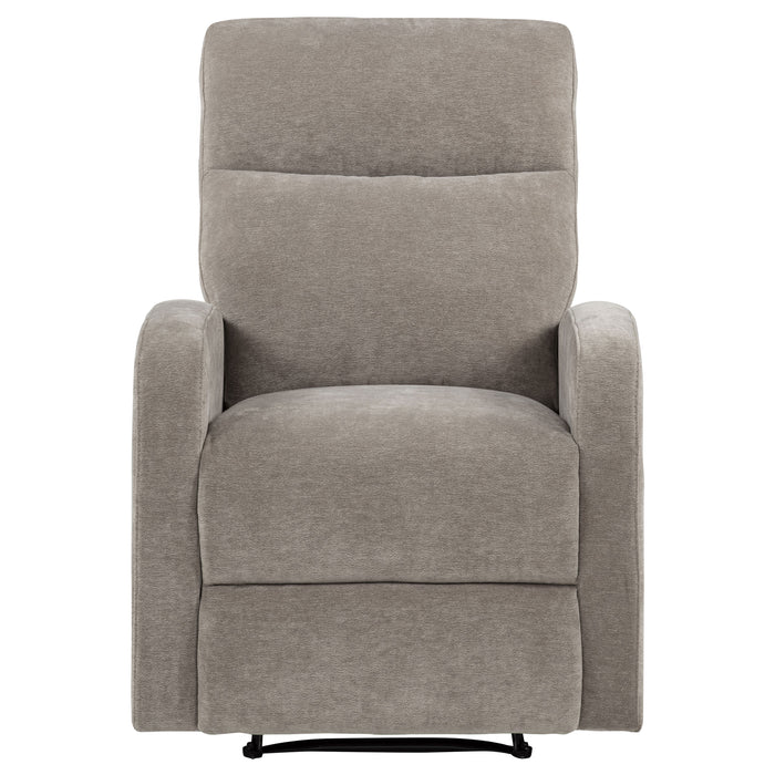 Hamilton Chenille Manual Recliner Sand
