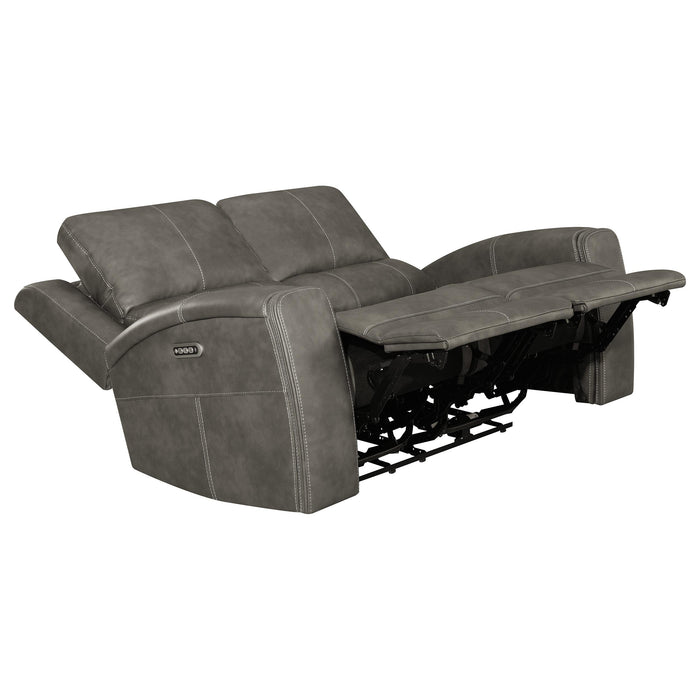 Brickston 3-piece Triple Power Reclining Sofa Set Charcoal
