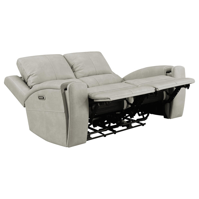 Brickston 2-piece Triple Power Reclining Sofa Set Mushroom