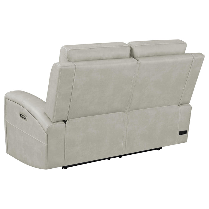 Brickston 2-piece Triple Power Reclining Sofa Set Mushroom