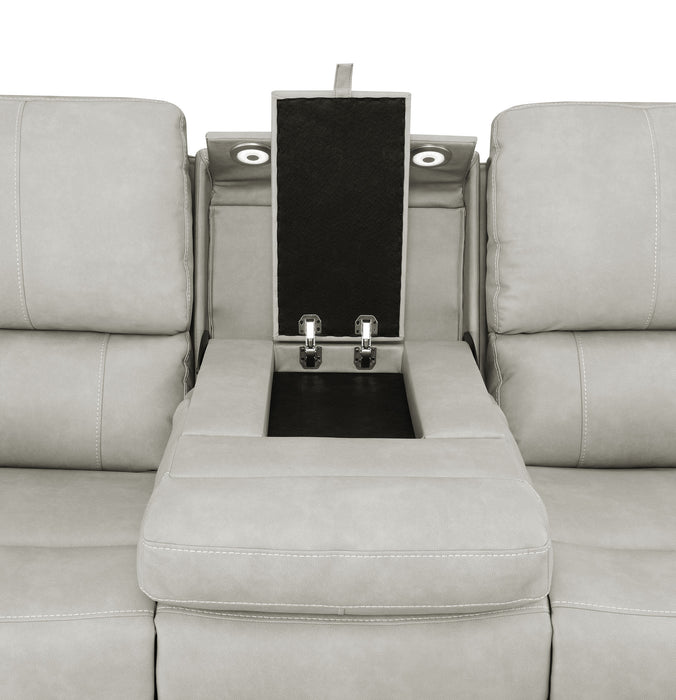 Brickston 2-piece Triple Power Reclining Sofa Set Mushroom